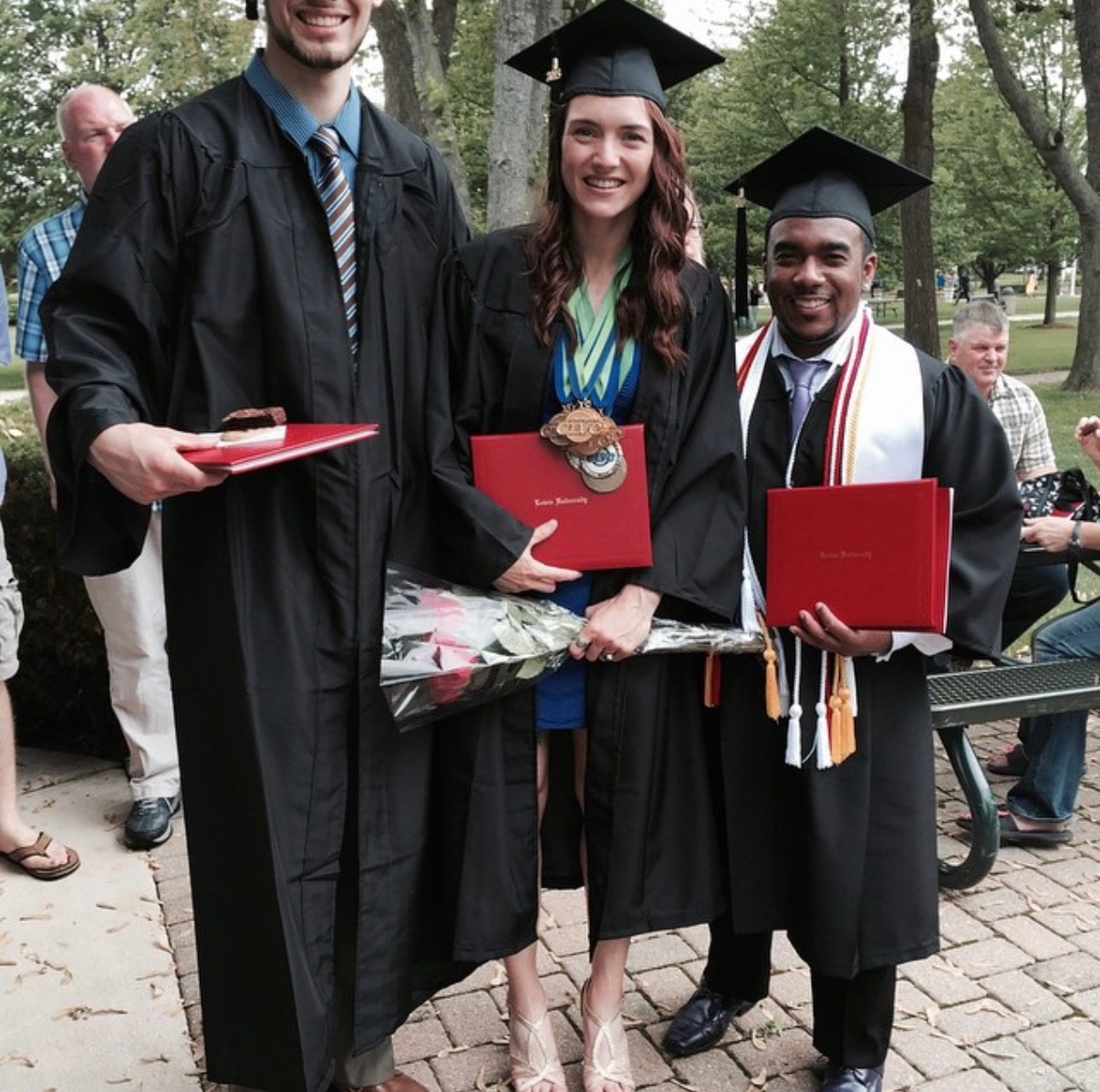 Megan at her undergraduate graduation from Lewis University